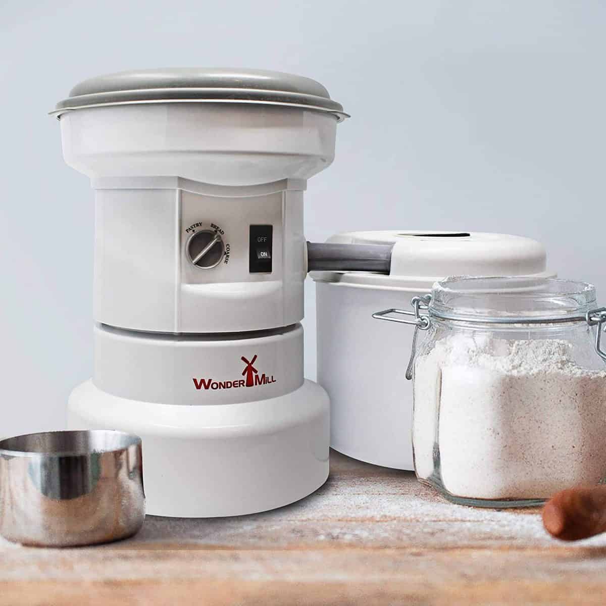 best grain mill flour grinder for producing a fine flour for baking