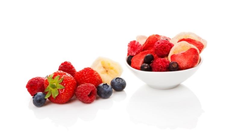 the difference between freeze dried food and dehydrated food in nutritional value