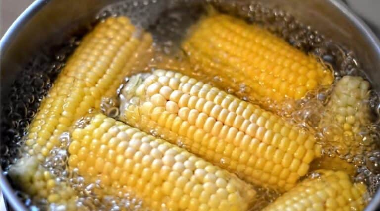 blanching corn on the cob before freezing